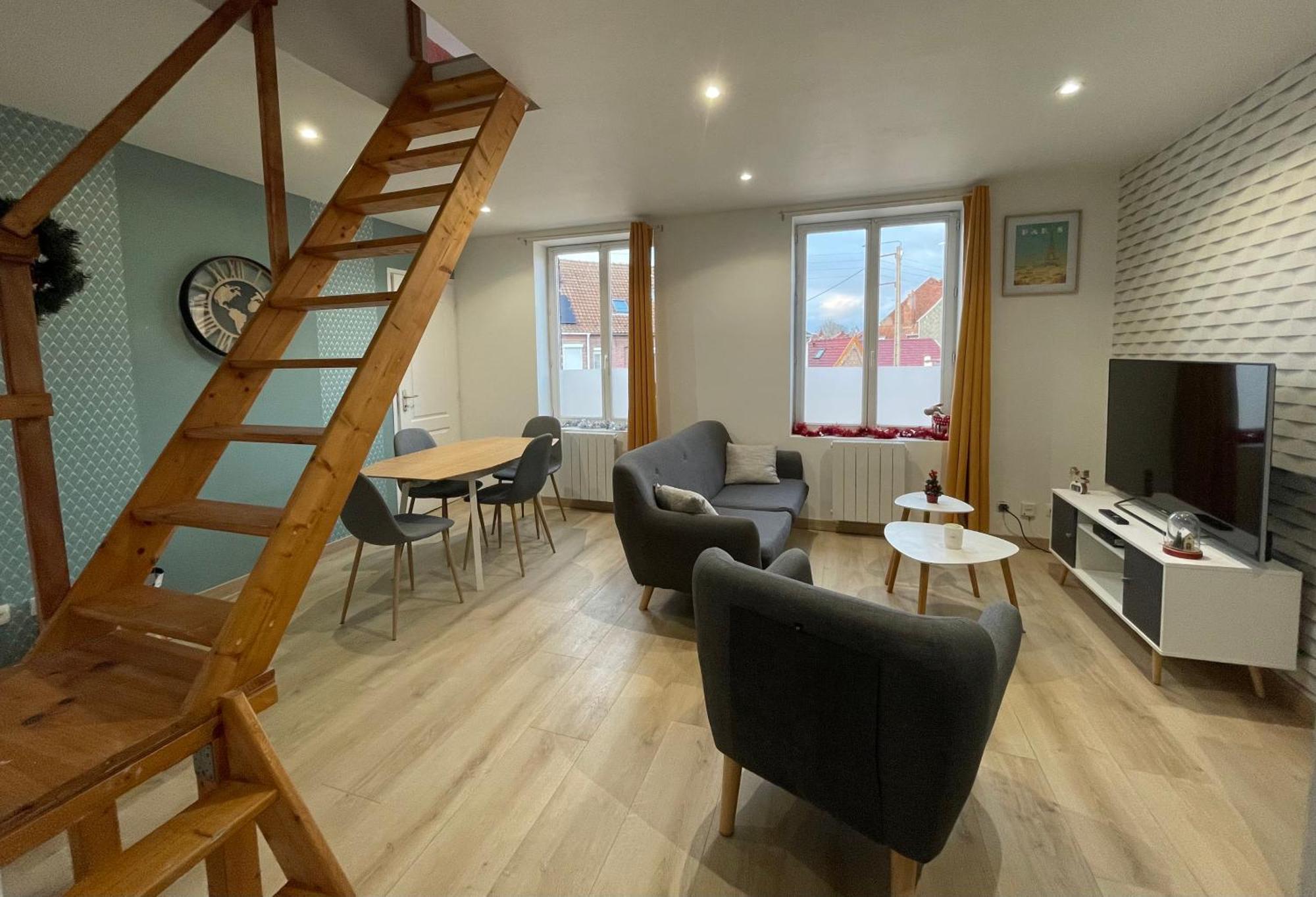 Gite Le Duplex - 5Min De La Gare Vers Lille-Lens-Arras Phalempin Buitenkant foto